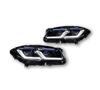 Head Lamp Assy For BMW F10 5 Series 2010-2017 Headlights Styling LED Daytime Lights Dual Projector Car Accesorios Modified Front Headlights Assembly(LHD,2014-2017 xenon)