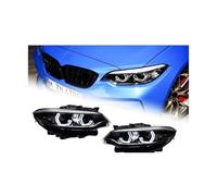 Head Lamp Compatible For BMW F22 M2C Headlight 2014-2019 Headlights M2 F23 F87 DRL Turn Signal High Beam Angel Eye Projector(Halogen)