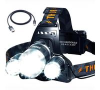 Head Lamp Headlamp LED High Power Rechargeable Waterproof Light Ideal for Fishing, Hiking, Camping, Caving and Outdoor Sports