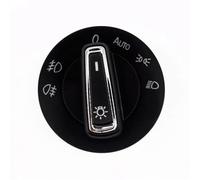 Head Lamp Switch Compatible With VW For Golf For MK7 2014 2015 2016 Automatic Chrome-plated Headlight Knob Fog Lamp Switch Button