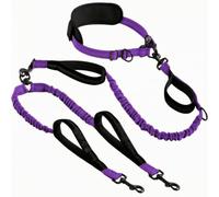 Head Leash Hands Running Dog Leash Waist Belt Bungee with Metal Swivel Clasps and Control Loops for Stability suitable for jogging hiking outdoor adventures training, color to 2