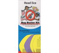 Head Lice Detection & Removal Kit - Wet Combing Solution with 5 Stainless Steel Combs, 2 Instruction Manuals, Stickers & Cape - Effectively Removes Nits, Eggs & Adult Lice | SterlingSquare