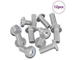 Head Lock Screw Silver Steel Hexagon Phillips Fastener Locking Project vidaXL