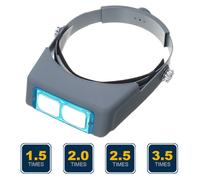 Head Magnifier Optivisor Lens Glasses Magnifying Visor Glass Headband 4 Lenses
