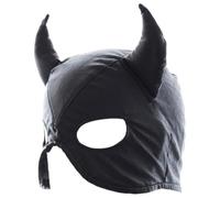 Head Masque Funny PU Leather Breathable Adjustable Hood Head