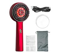 Head Massager, Electric Scalp Massage Comb | 2 in 1 Hair Oil Applicator - Hair Comb with Brush for Portable Head Massager