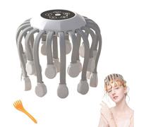 Head Massager for Migraine Relief with Music,The Vibra Calm,Headache Massager for Migraines with 20 Vibrating Points,Electric Head Massager Scalp,Scalp Massager Tool,Stress Relax(White,Upgraded)