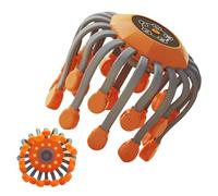 Head Massager - Octopus Design Device 20 Vibrating Nodes, with Music 360 Degree Scalp Massage Tool 5 Modes, ABS Silicone Build, Relaxation Aid for Men, Adult and Elderly,15x14x13cm