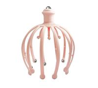 Head Massager - Octopus Scalp Tool, Flexible Relaxing Massager | 360 Degree Manual Hair Stimulator for Deep Stress Relief, Wet Dry Spa Tool for Home Office Shower Use, Calming Sensory Aid