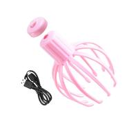 Head Massager Scalp - Octopus Head Massager For Scalp, 5.04x5.04x7.28 inches Rechargeable sclp Scruncher, Portable Octopus Scraper with 12 Fingers, Electric Scruncher for Relaxation