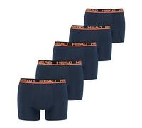 HEAD Men's Boxer, Blue/Orange, S (Pack of 5)