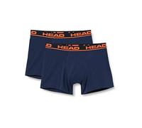 HEAD Men's BOXER, Blue/Orange, M (pack of 2)