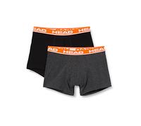 HEAD Men's BOXER, Grey/Red, XL (pack of 2)