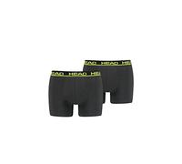 HEAD Men's BOXER, Phantom/Lime Punch, S (pack of 2)