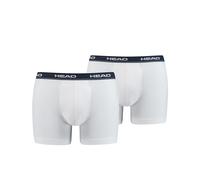 Head Men's Boxer Shorts, 2-Pack - Cotton Stretch, Basic, Solid White