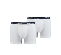Head Men's Boxer Shorts, 2-Pack - Cotton Stretch, Basic, Solid White