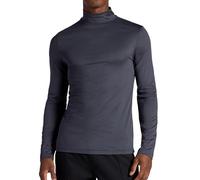 Head Men's Long Sleeve Training Mock Neck Top, Standard Fit, Stretchy Midweight Material, Ebony Heather, XL