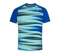HEAD Men's Slice T-shirt, Mens T Shirt, Royal Blue/Pattern, L UK