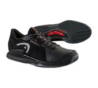 HEAD Men's Sprint Pro 3.5 Clay Tennis Shoe, Black red, 44.5 EU