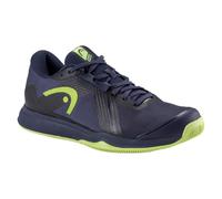 HEAD Men's Sprint Team 4.0 Clay Men's Tennis Shoes, Navy/Lime, EU 41