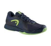 HEAD Men's Sprint Team 4.0 Indoor NVLI Squash/Racquetball Shoes, Navy Lime, 7 UK