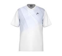 HEAD Men's TOPSPIN T-Shirt, White Navy, M
