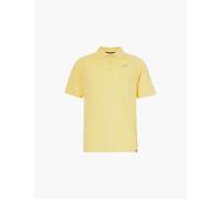 Head Mens Yellow Performance Short-sleeve Woven Polo Shirt L
