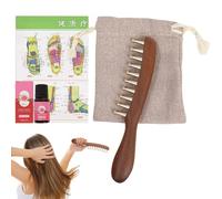 Head Meridian Massager - Pressure Comb, Hair Root Stimulation Brush, Grip Device, Manual Blood Flow Activator | Soothing Care Accessory for Spa Lovers Salon Routine Travel
