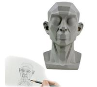 Head Model for Artists, Model for Artists Learn Planes of Face, for Learning Planes and Light Details, Small Mannequin Manikin Head for Art Drawing Skecthing Study (Style 2)