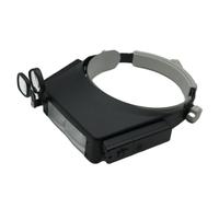 Head Mount Magnifier With 2Led Professional Jewelers Loupe Lights Bracket And Headbands For Close Work Headbands Glasses