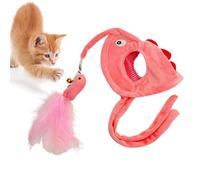 Head Mounted Cat Toy, Cat Toy on the Head - Cat Toy for Indoor Cats, Portable Interactive Teaser Wand Funny Shape for Home Outdoor Promotes Cat Exercises