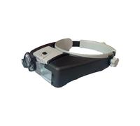 Head-mounted Magnifier With LED Light Interchangeable Mounts And Headband