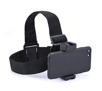 Head-Mounted Mobile Phone Holder,First-Person View Video Outdoor Live Shooting Bracket with Phone Clip(7~10cm) for iPhone Samsung Smartphones and Insta360 Sony DJI Action Camera Head Mount Strap