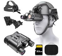 Head-Mounted Night Vision Goggles Military Grade, 4K Video and 36MP Photo for Viewing 1312FT, 8X Digital Zoom Night Vision Binoculars with 32GB TF Card, NV8161
