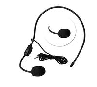 Head-mounted Wired Microphone 3.5mm Jack Condenser MIC for Voice Amplifier Speaker