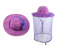 Head net hat Beekeeping Beekeeper bee Veil hat Hunting Netting mesh Hood Cap bee Keeper Catcher Halloween Costume Purple