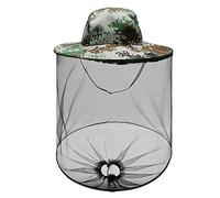 Head Net Hat,Nylon Mosquito Head Net with Hat,Mosquito Head Net,Portable Face Net Mesh with Hat,Netting-Midgie Face Cover Mask,for Outdoor Hiking Camping Climbing Fishing and Walking