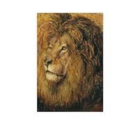 Head of A Lion Vintage Painting Canvas Poster Wall Art Print Picture Paintings 16x24inch(40x60cm)