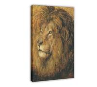 Head of A Lion Vintage Painting Canvas Poster Wall Art Print Picture Paintings 20x30inch(50x75cm)