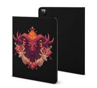 Head of An Angry Red Demon Funny Tablet Case Compatible with IPAD Pro 2021 （11in） Personality Protective Cover with Pen Slot