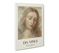 Head Of Christ By Leonardo Da Vinci Canvas Print | Gallery Wrapped 30mm Frame Wall Art | 30x20 inches | Ready to Hang | Classic Religious Picture | Living Room Bedroom Lounge Office