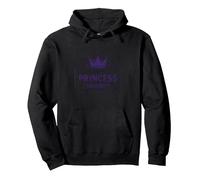 Head of Princess Security: Royal Crown Humor Pullover Hoodie, Adult Unisex, Black, XXL