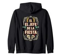 Head of the Celebration Sugar Skull Margarita Zip Hoodie