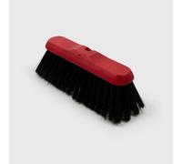 Head Only 11'' Red Synthetic Black Coco Soft Sweeping Broom Threaded Universal Textiles Multi One Size