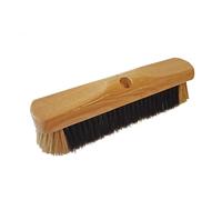 Head Only 12'' Pure Bristle Sweeping Broom Black White Universal Textiles Multi One Size