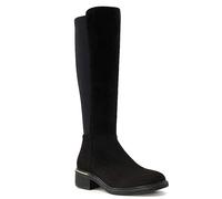 Head Over Heels By Dune Black Croc 'Talu' Patent Knee High Boots Black