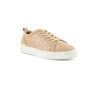 Head Over Heels By Dune Elsah Croc Lace Up Trainers Camel