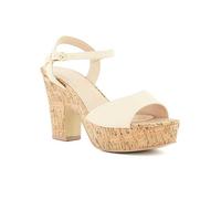 Head Over Heels By Dune Jita Nude Block Heel Platform Sandals Nude
