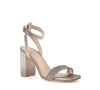 Head Over Heels By Dune Pewter 'Mikhaela' Block Heel Sandals Pewter