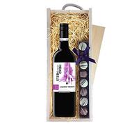 Head over Heels Cabernet Merlot Red Wine & Truffles, Wooden Box 75cl 13.5% abv